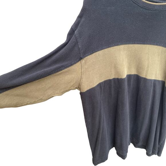 Sonoma Jean Company black khaki striped sweatshirt Size XL - Picture 4 of 4